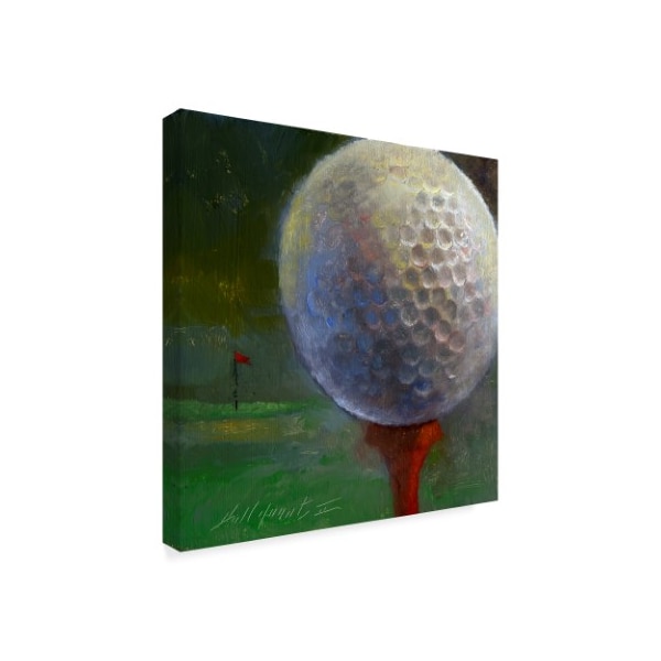 Hall Groat Ii 'Golf Ball Centered' Canvas Art,14x14